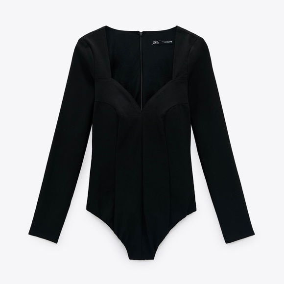 Zara Sweetheart Neckline Bodysuit Size XS - Picture 3 of 10